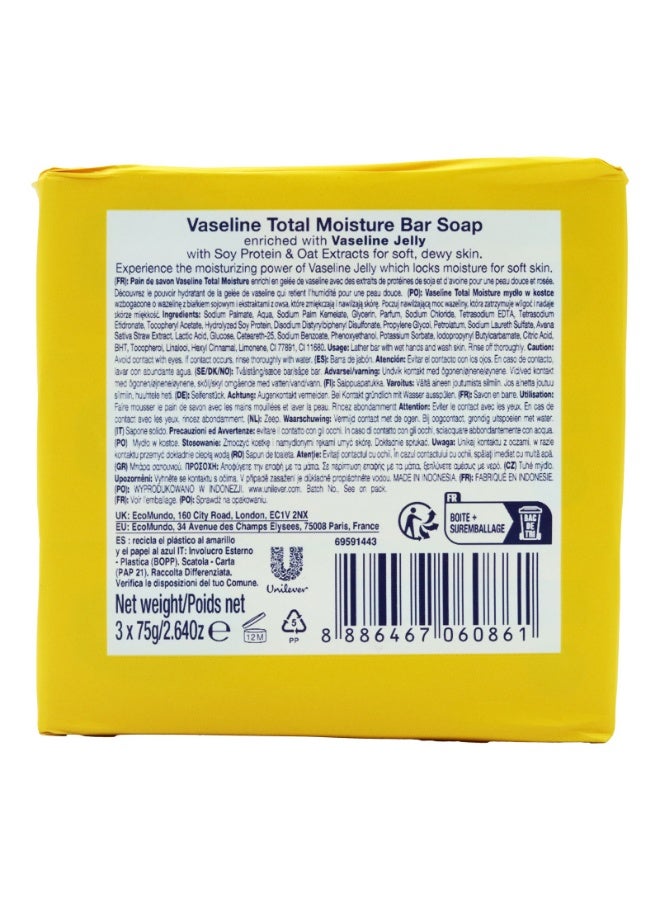 Vaseline Soap Total Moisture 3x75g - Image 2